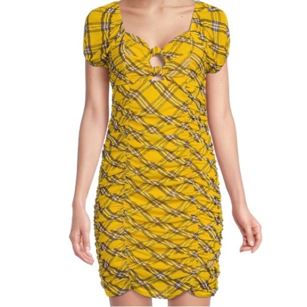 Madden NYC Puff ruched dress size S (3-5)
